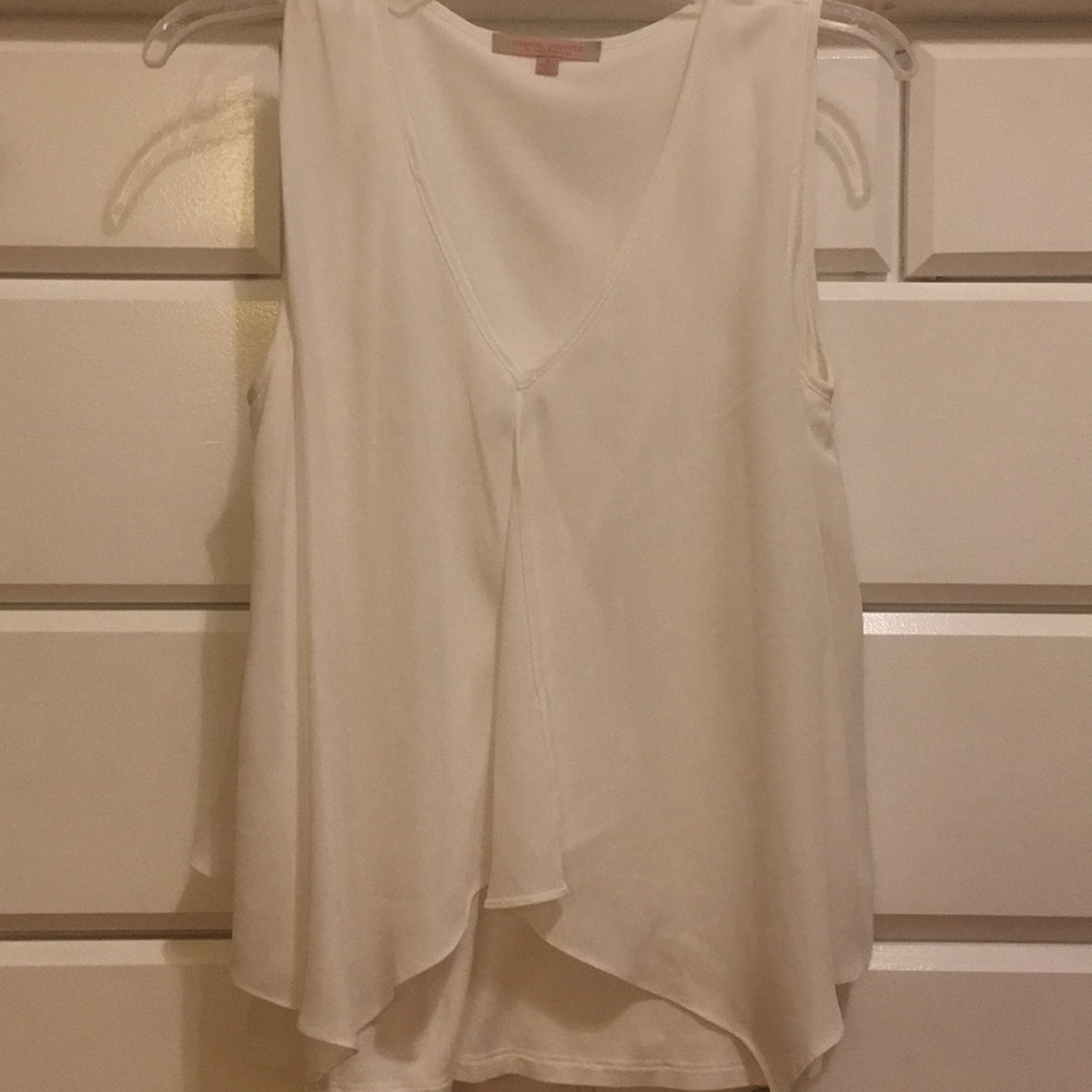 White flowy top